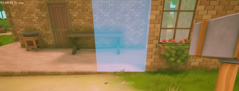 Solarpunk animal area screenshot