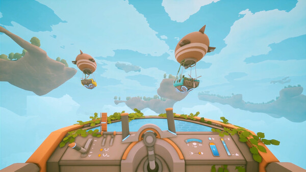 Solarpunk airship cockpit screenshot